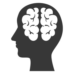 human profile isolated icon vector illustration design