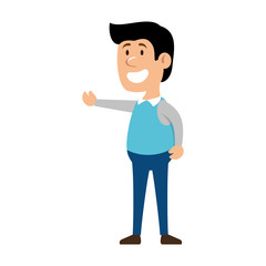man character isolated icon vector illustration design