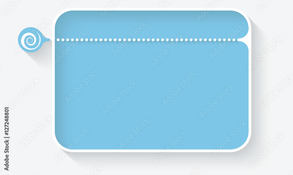 Poster vector text box for your text and spiral