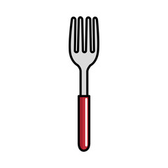 fork cutlery tool isolated icon vector illustration design