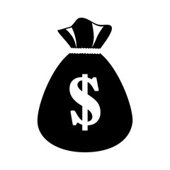 money bag isolated icon vector illustration design