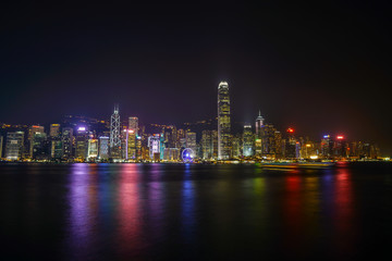 Fototapeta na wymiar Hong Kong Skyline at night