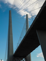 Obraz premium Golden bridge. Vladiostok.Russia