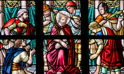 Stained Glass - Jesus on Good Friday