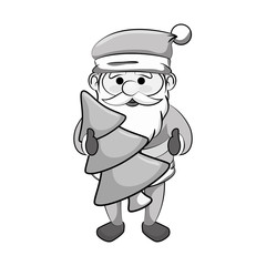 cute santa claus character vector illustration design