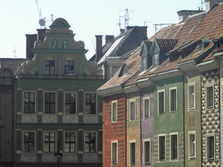 Architecture of the Old Market Square in Poznan
