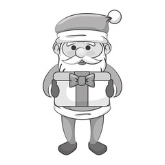cute santa claus character vector illustration design