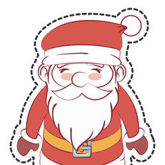 cute santa claus character vector illustration design