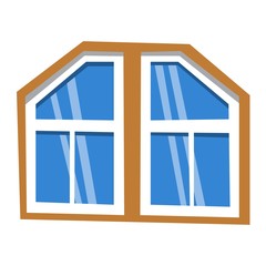 Different house windows vector elements