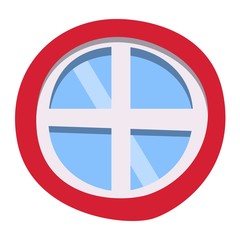 Obraz premium Different house windows vector elements