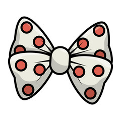 bow cute female icon vector illustration design