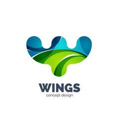 Modern abstract futuristic logo