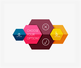 Infographic banners modern paper templates