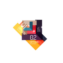 Vector business infographics, option select