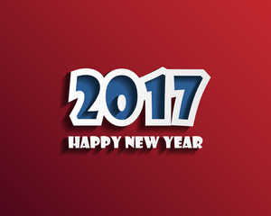 Fototapeta na wymiar Happy new 2017 year. Greetings card. Colorful design. Vector ill