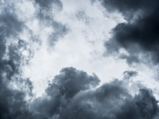 Dramatic clouds , storm