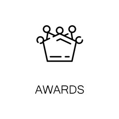 Award flat icon or logo for web design.