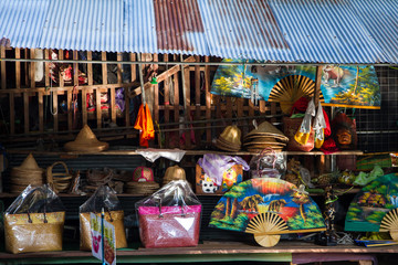 Ratchaburi,Thailand - November, 12, 2016 : Souvenir shop at Damn