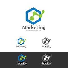 Marketing logo template