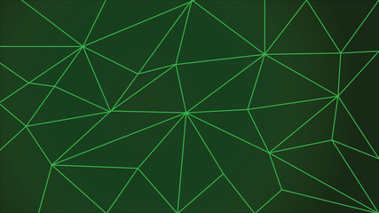 Polygon line wallpaper abstract green