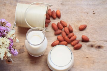 Almond milk and beans