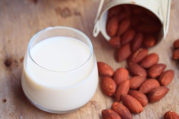 Almond milk and beans