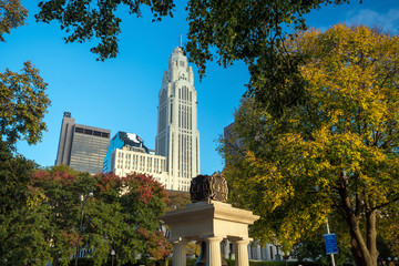 Downtown Columbus Ohio skyline