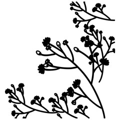 Flower icon. Decoration rustic garden floral nature plant and spring theme. Isolated design. Vector illustration