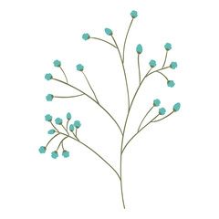 Flower icon. Decoration rustic garden floral nature plant and spring theme. Isolated design. Vector illustration