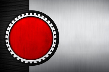 Fototapeta premium knob design with metal background