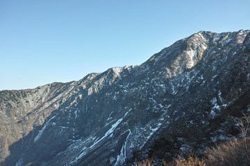 晩秋の大山　北壁