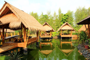 Fototapeta na wymiar nature resort in Bandung 