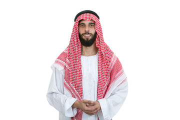 modern young arabian man looking serious