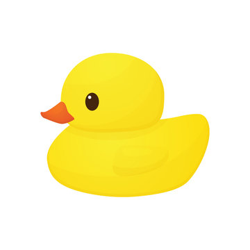 Rubber duck toy vector