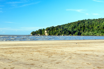 Tropical beach at low tide