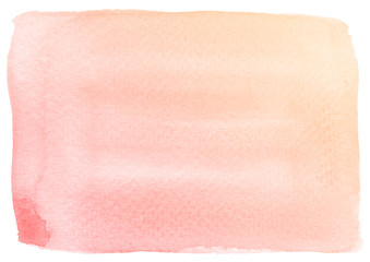 Abstract red watercolor on white background.This is watercolor splash.It is drawn by hand.