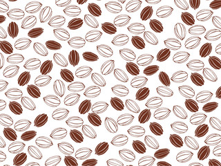 バレンタイン　カカオ柄