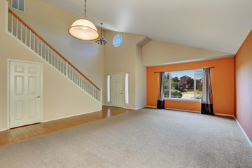 Empty interior of a new cute, clean house