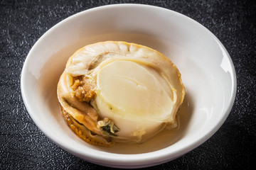 ホタテ貝の煮物　Food boiled and seasoned of the scallop
