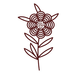 Obraz premium Flower icon. Decoration rustic garden floral nature plant and spring theme. Isolated design. Vector illustration
