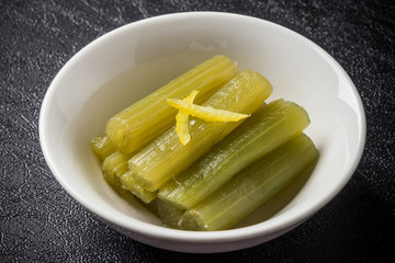 蕗の煮物　Simmered Japanese Butterbur. japanese food