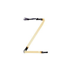 буква Z на белом фоне, векторная иллюстрация