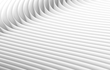 3D rendering wavy paper sheets