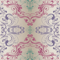 Design retro textile pattern