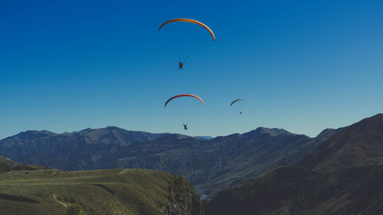 Paragliding im Kaukasus, Georgien