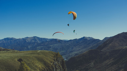 Paragliding im Kaukasus, Georgien