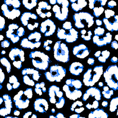 Fototapeta premium Seamless leopard pattern. Vector. 
