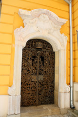 Old entrance in Archives of Hungary in Pecs