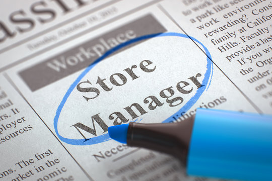 Store Manager Join Our Team. 3D.