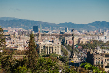 Aussicht auf die Altstadt von Barcelona